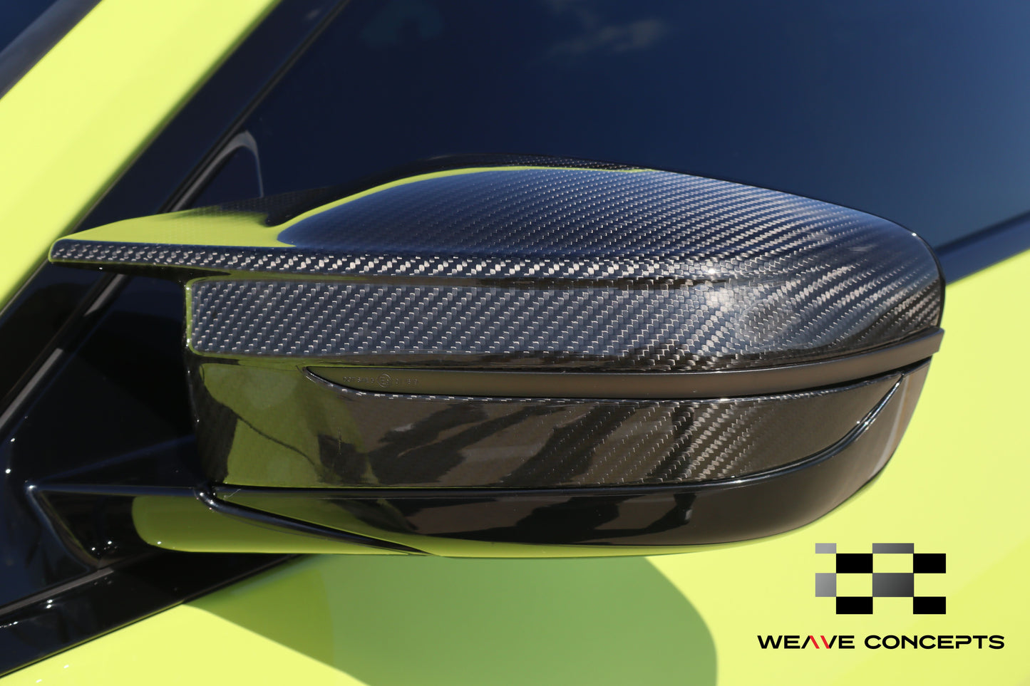 Weave Concepts DRY Carbon Fiber Mirror Cap Set G8X M3/4