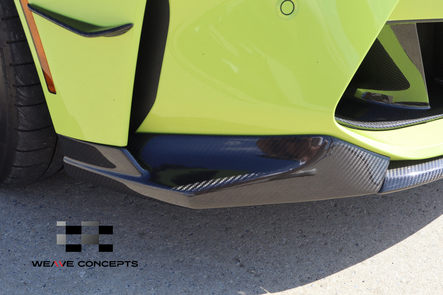 Weave Concepts DRY Carbon Fiber Front Lip & Splitter Set for BMW G82/G83 M4 & G80 M3