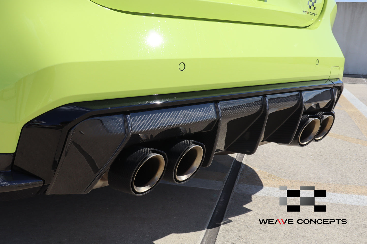 Weave Concepts DRY Carbon Fiber M Performance Rear Diffuser for BMW G82/G83 M4 & G80 M3