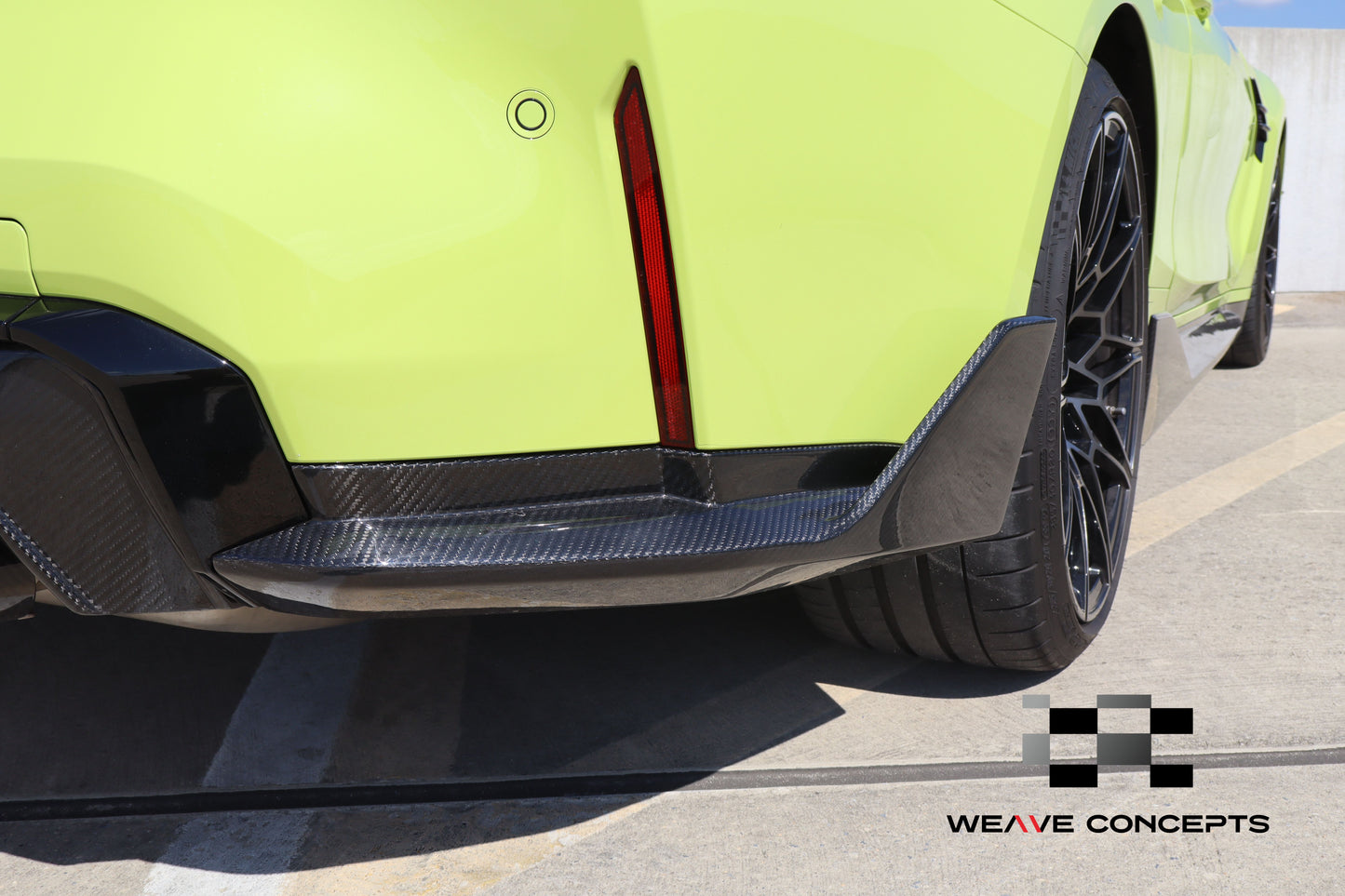 Weave Concepts DRY Carbon Fiber M Performance Rear Splitter Set for BMW G82/G83 M4 & G80 M3